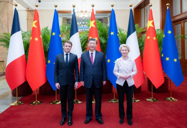 Xi Holds Trilateral Meeting with Macron, von der Leyen Xi Holds Trilateral Meeting with Macron, von der Leyen