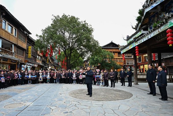 Xi Praises Distinctive Dong Culture in Ethnic Village