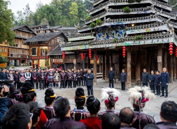 Xi Praises Distinctive Dong Culture in Ethnic Village