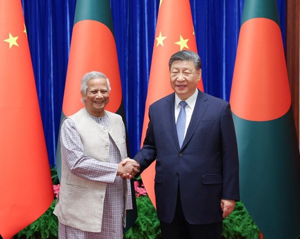 Xi Meets Bangladeshi Interim Government's Chief Adviser Xi Meets Bangladeshi Interim Government's Chief Adviser