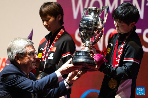 Sun Defends Singles Crown at Table Tennis Worlds