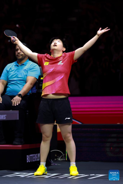 Sun Defends Singles Crown at Table Tennis Worlds