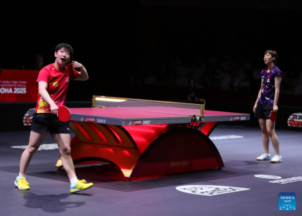 Sun Defends Singles Crown at Table Tennis Worlds